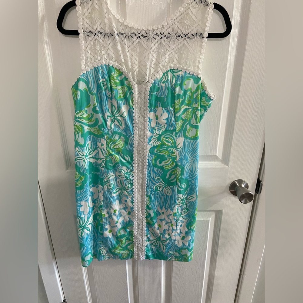 Lilly Pulitzer Dress shift lace 12